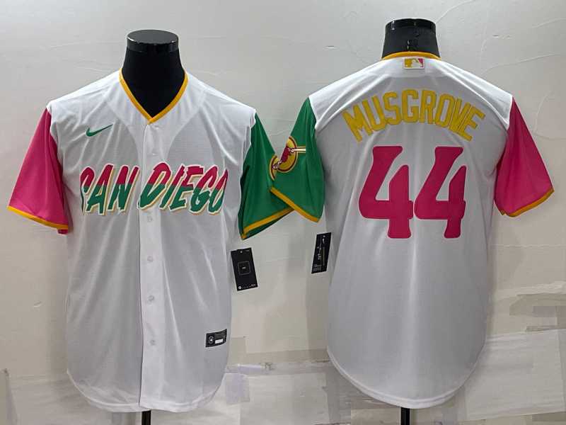 San Diego Padres #44 Joe Musgrove White 2022 City Connect Cool Base Stitched Jersey,We sell and wholesale San Diego Padres #44 Joe Musgrove White 2022 City Connect Cool Base Stitched Jersey on line form chian!